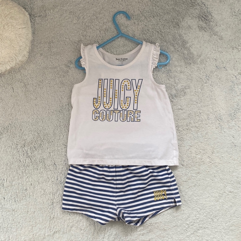 Juicy couture girls top and shorts set 5T